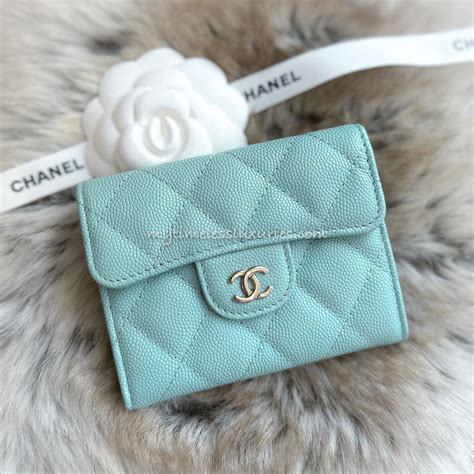 chanel tiffany blue card holder|Long Wallets .